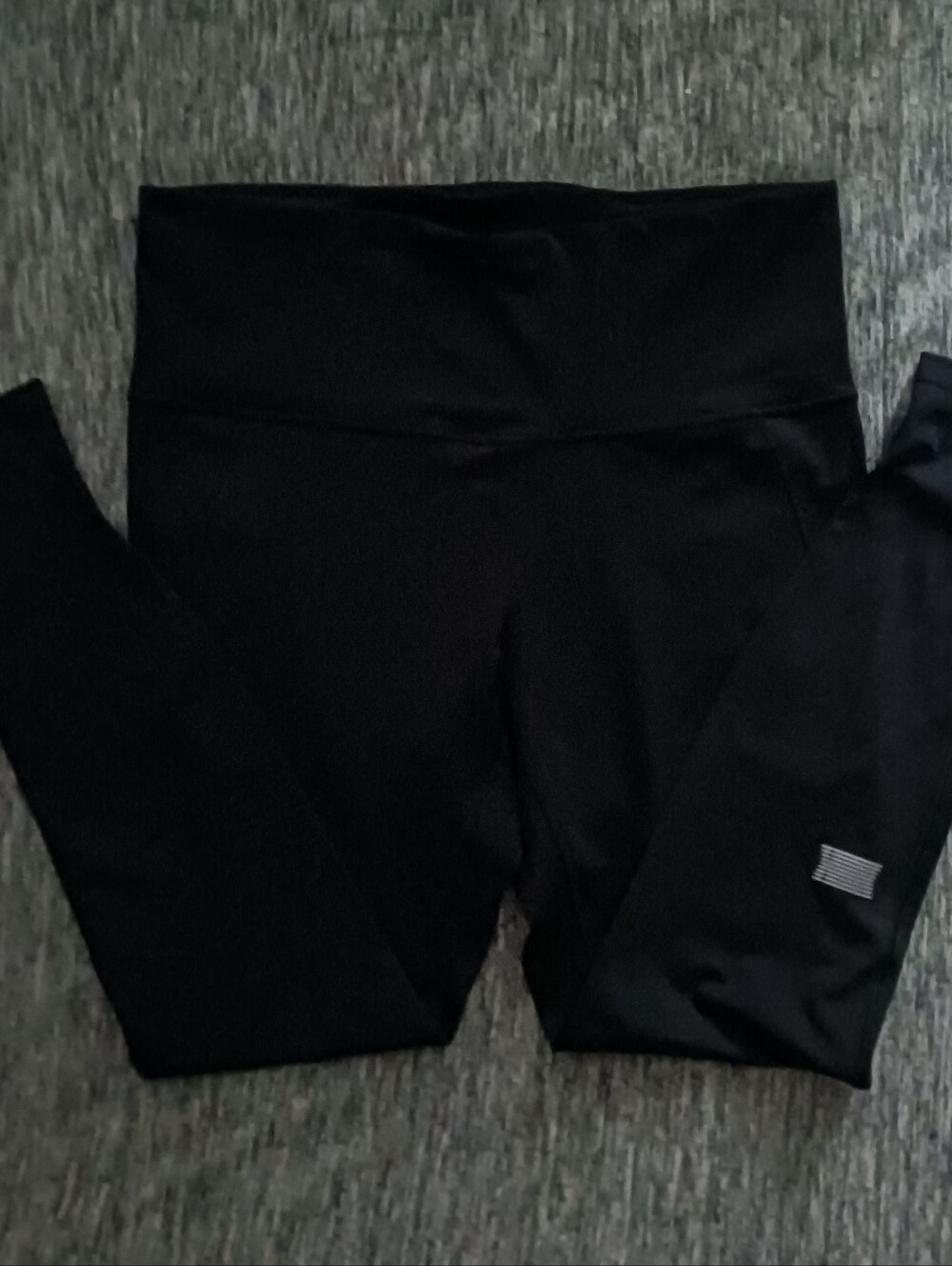 Savage X Fenty Black High-Waist Leggings with Subtle Logo